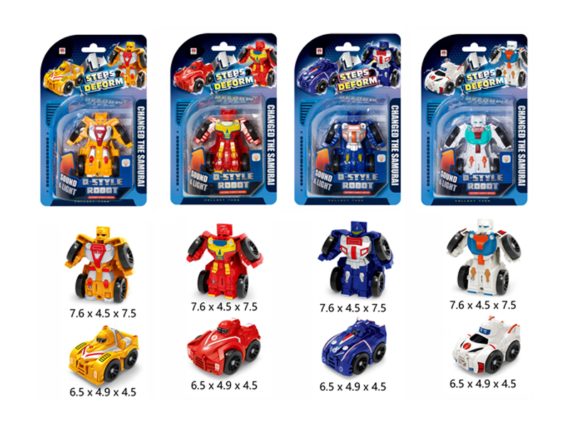 Transformable Cartoon Car Robot Toy