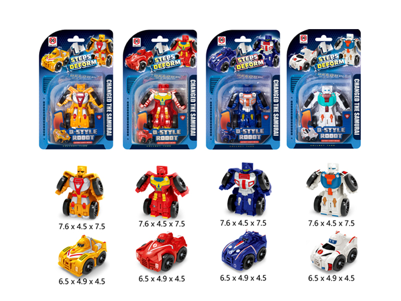 Transformable Cartoon Car Robot Toy