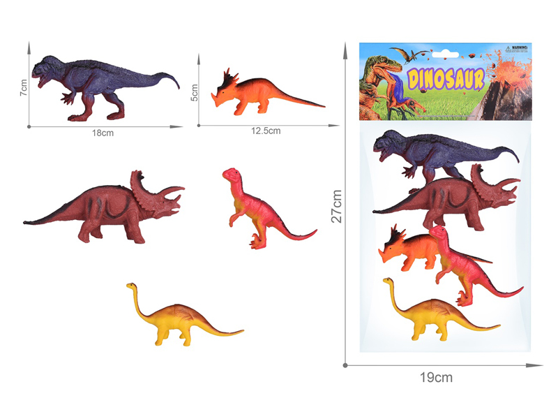 5PCS Dinosaur Set（6.5Inch+5Inch）