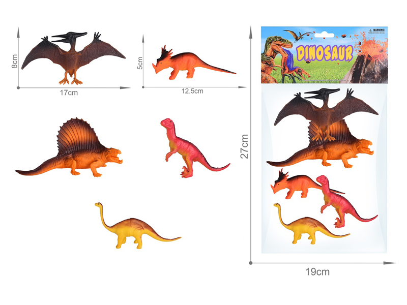 5PCS Dinosaur Set（6.5Inch+5Inch）