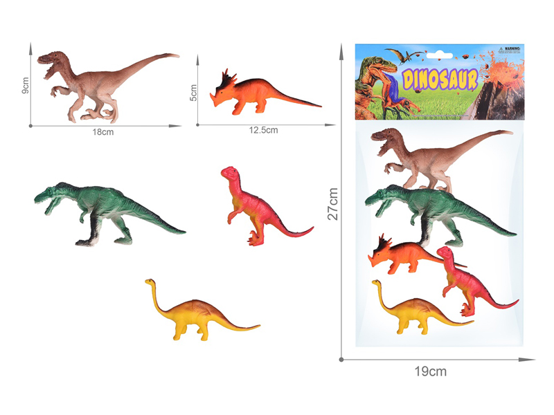 5PCS Dinosaur Set（6.5Inch+5Inch）