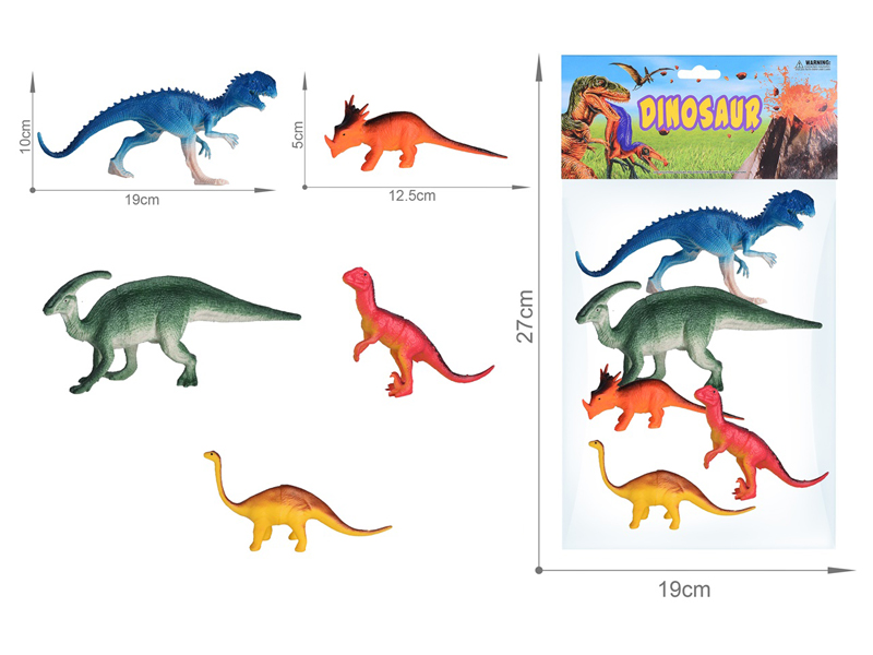 5PCS Dinosaur Set（6.5Inch+5Inch）