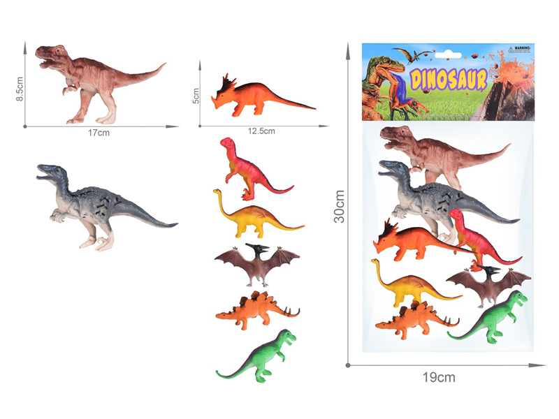 8PCS Dinosaur Set（6.5Inch+5Inch）