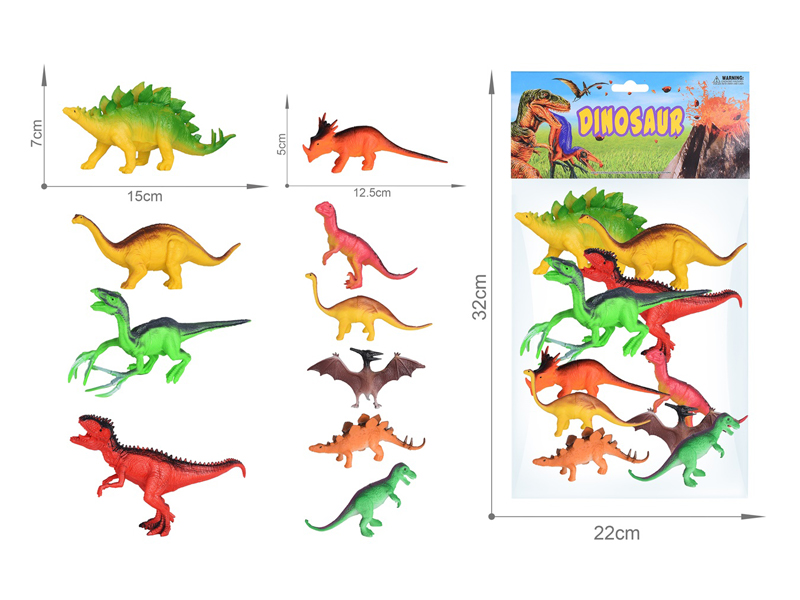 10PCS Dinosaur Set（6.5Inch+5Inch）