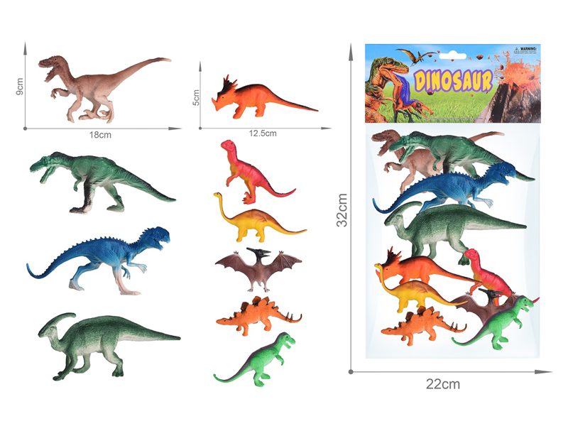 10PCS Dinosaur Set（6.5Inch+5Inch）