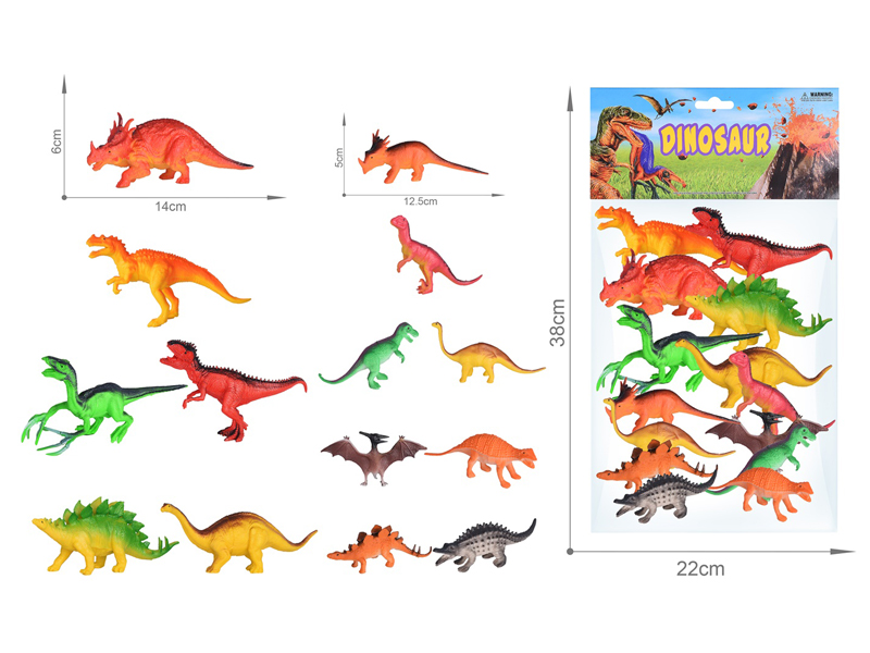 14PCS Dinosaur Set（6.5Inch+5Inch）