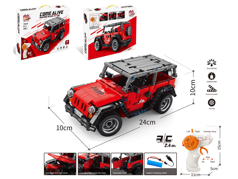 Building Block Of Remote Control Wrangler 448Pcs