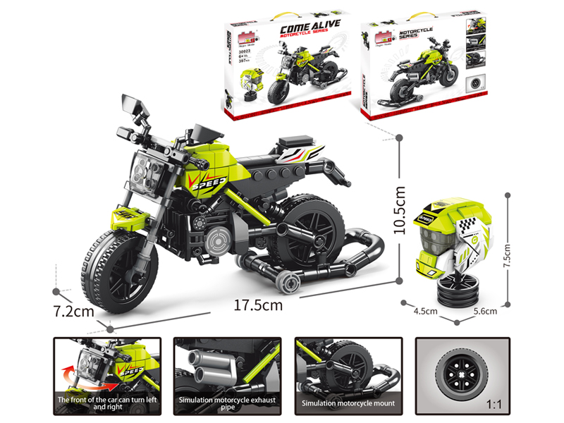 Building Block Of Motorcycle 397Pcs