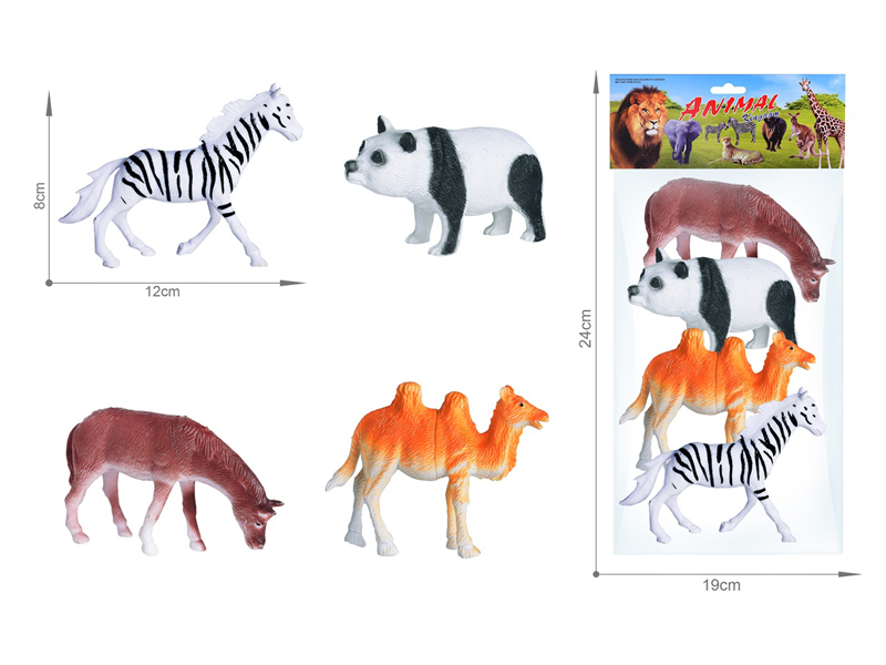 4PCS Wildlife Toy Set