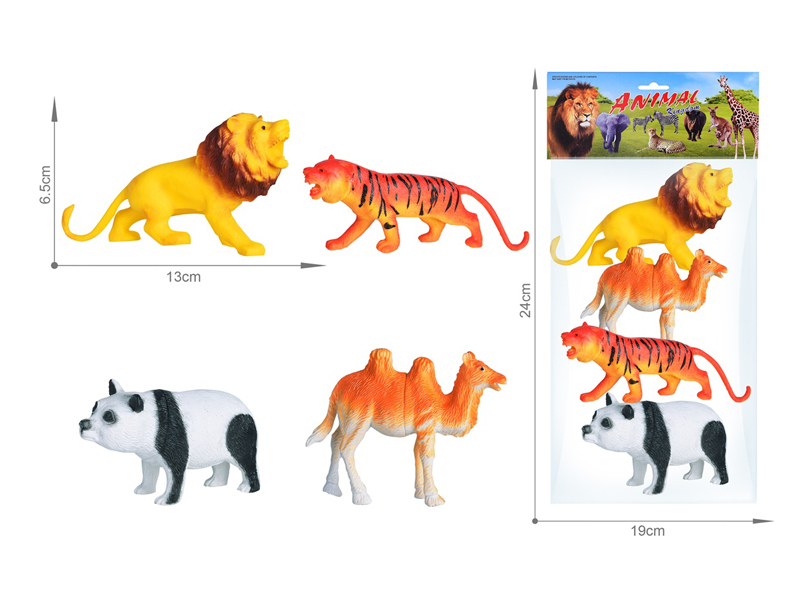4PCS Wildlife Toy Set