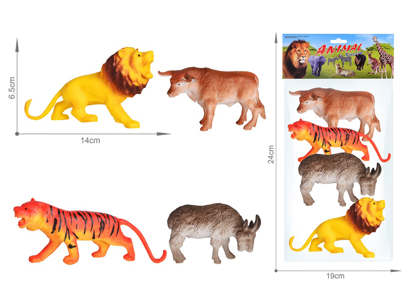 4PCS Wildlife Toy Set
