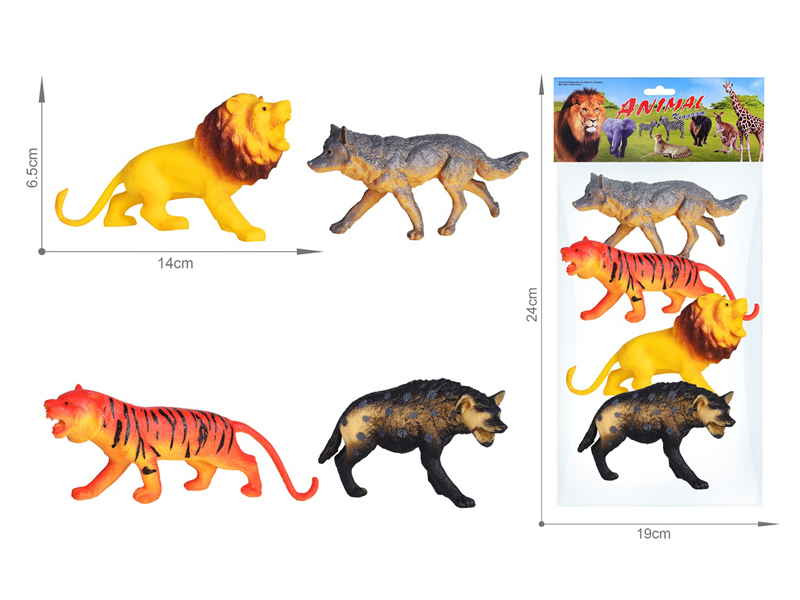 4PCS Wildlife Toy Set