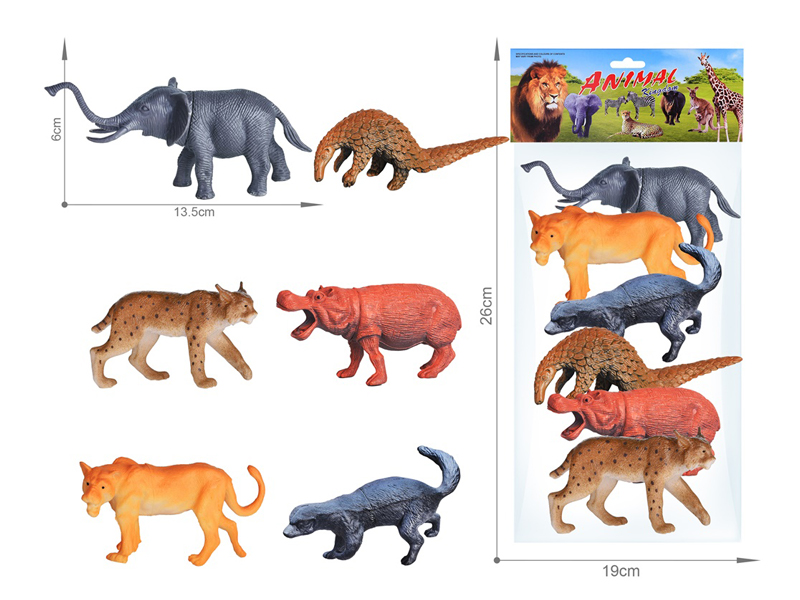 6PCS Wildlife Toy Set