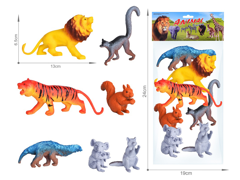 7PCS Wildlife Toy Set