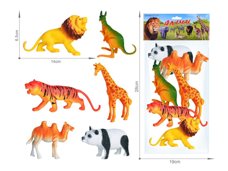 6PCS Wildlife Toy Set