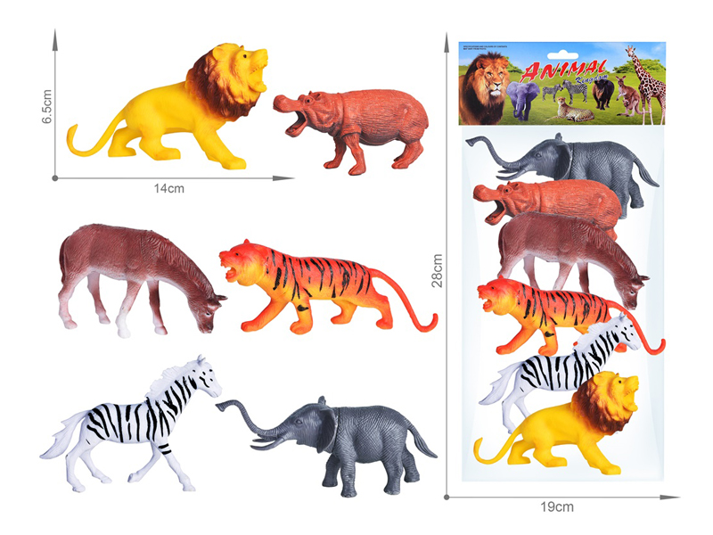 6PCS Wildlife Toy Set