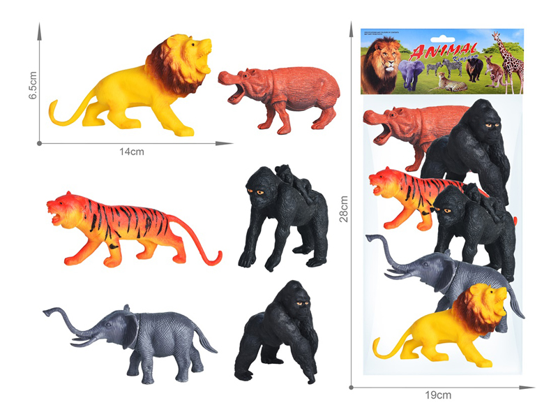 6PCS Wildlife Toy Set