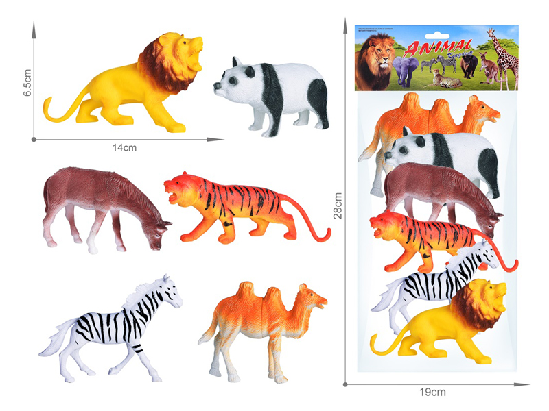 6PCS Wildlife Toy Set