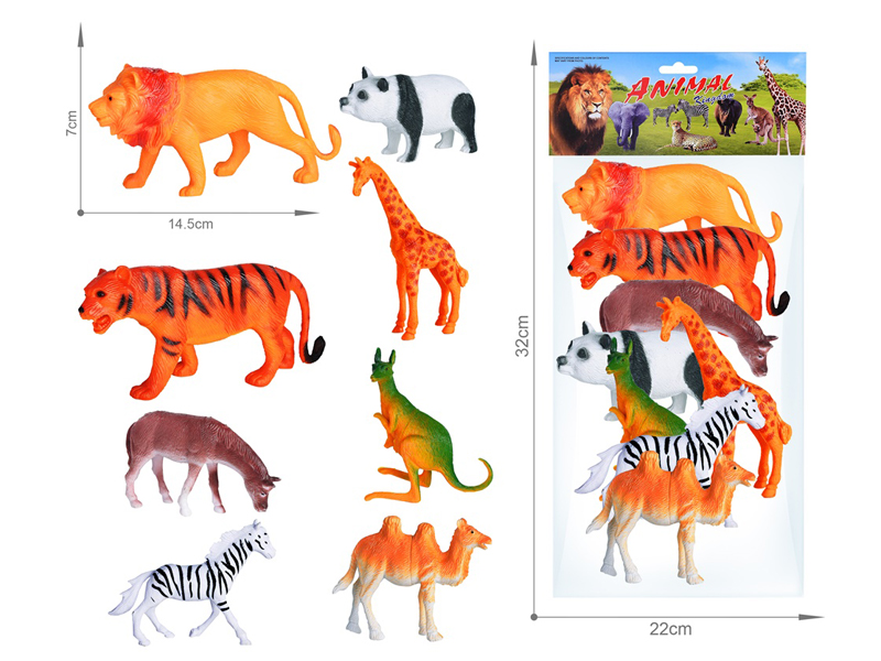 8PCS Wildlife Toy Set