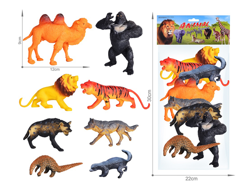 8PCS Wildlife Toy Set