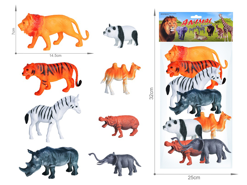 8PCS Wildlife Toy Set
