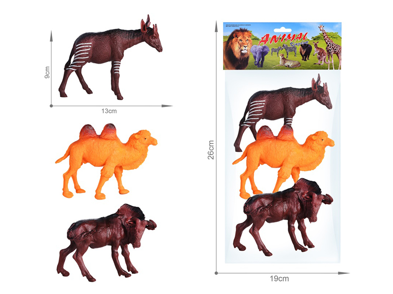 3PCS Wildlife Toy Set