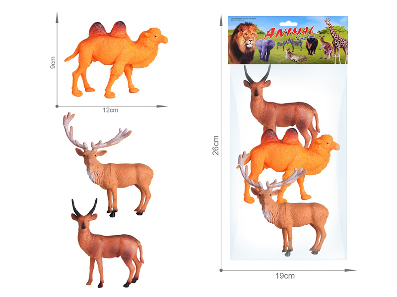 3PCS Wildlife Toy Set