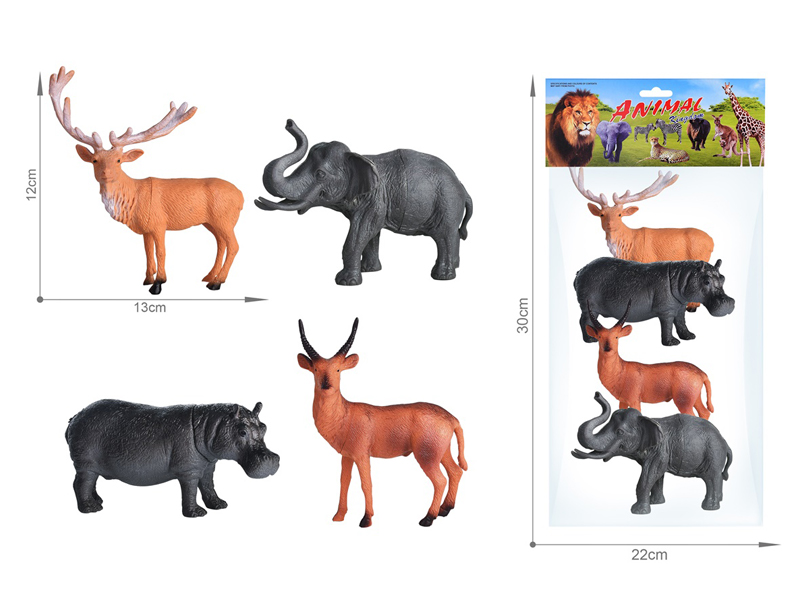 4PCS Wildlife Toy Set