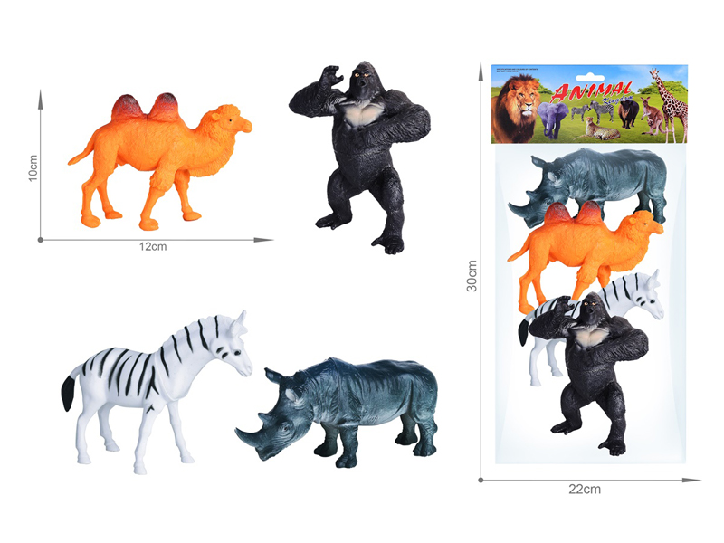 4PCS Wildlife Toy Set