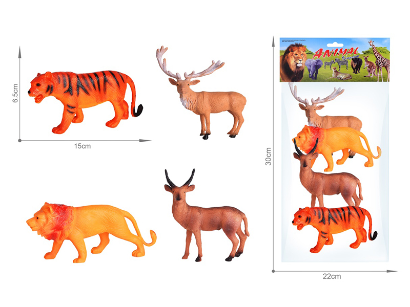 4PCS Wildlife Toy Set