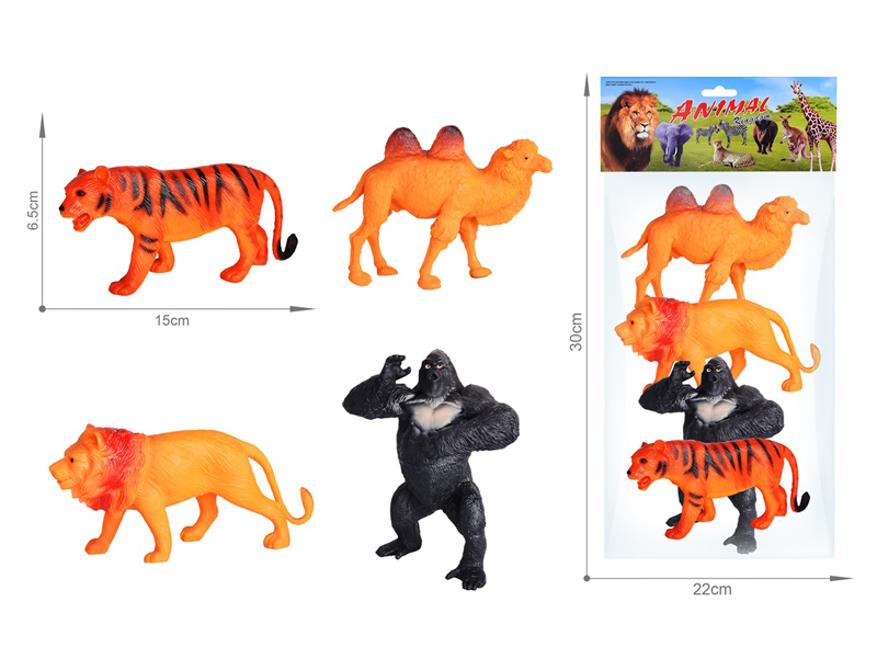 4PCS Wildlife Toy Set