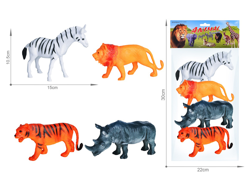 4PCS Wildlife Toy Set