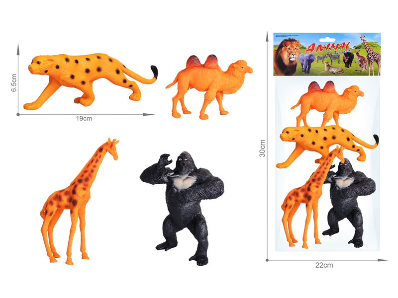 4PCS Wildlife Toy Set