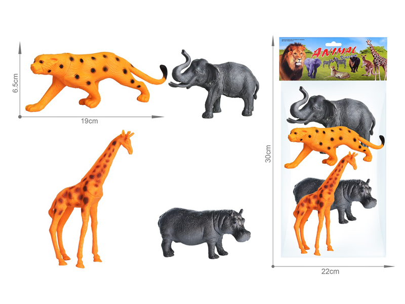 4PCS Wildlife Toy Set