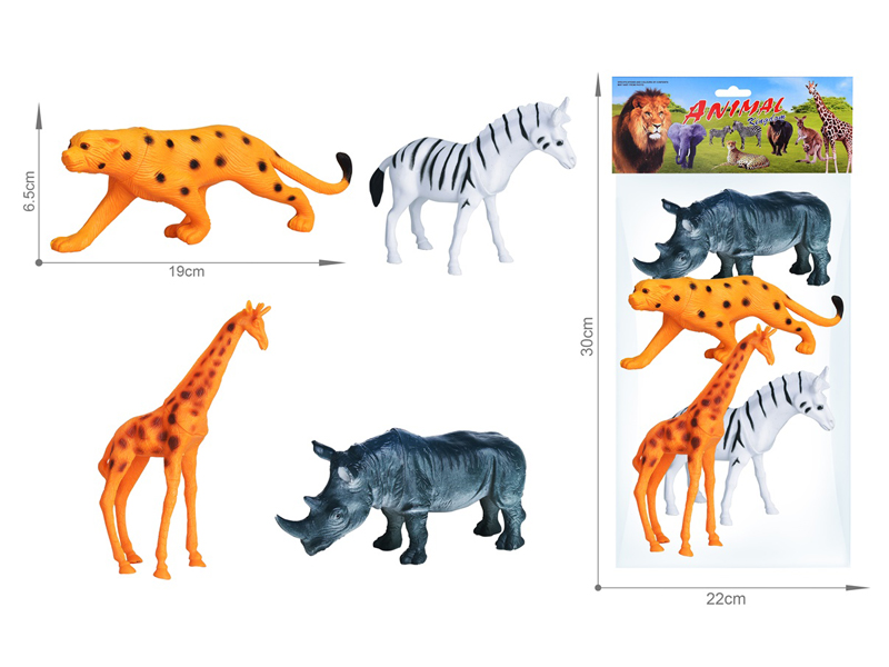 4PCS Wildlife Toy Set