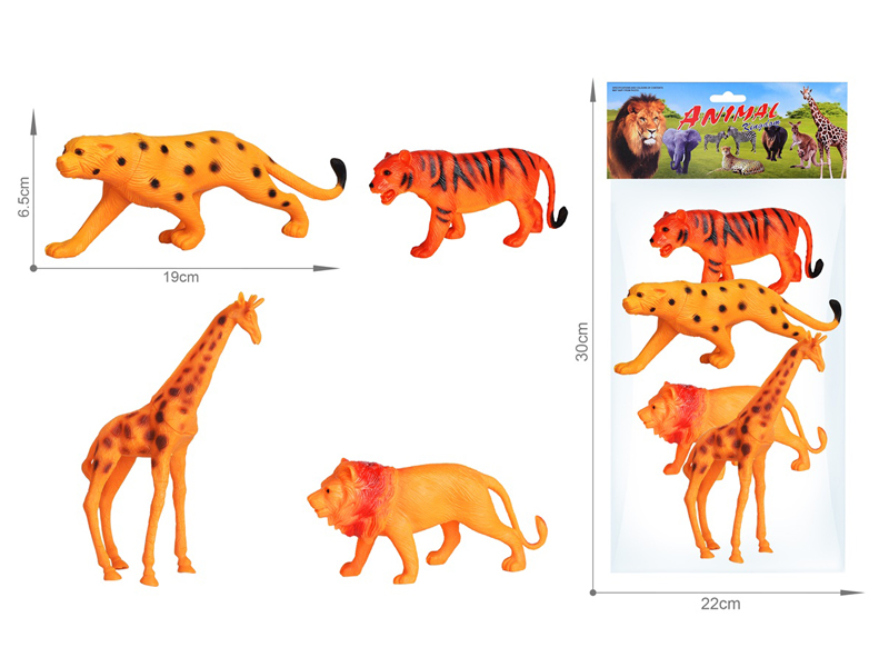 4PCS Wildlife Toy Set