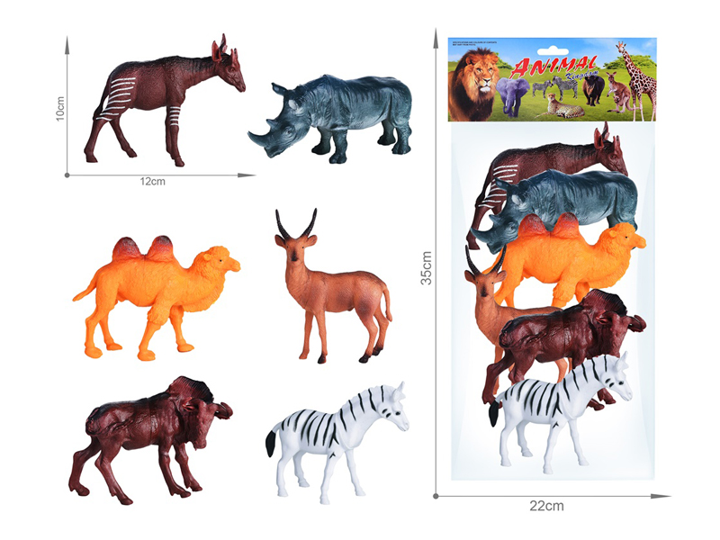 6PCS Wildlife Toy Set