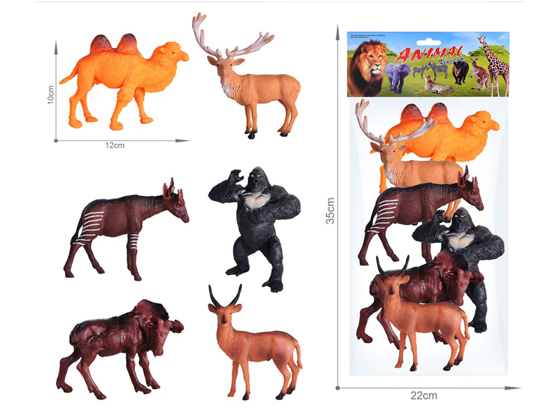 6PCS Wildlife Toy Set