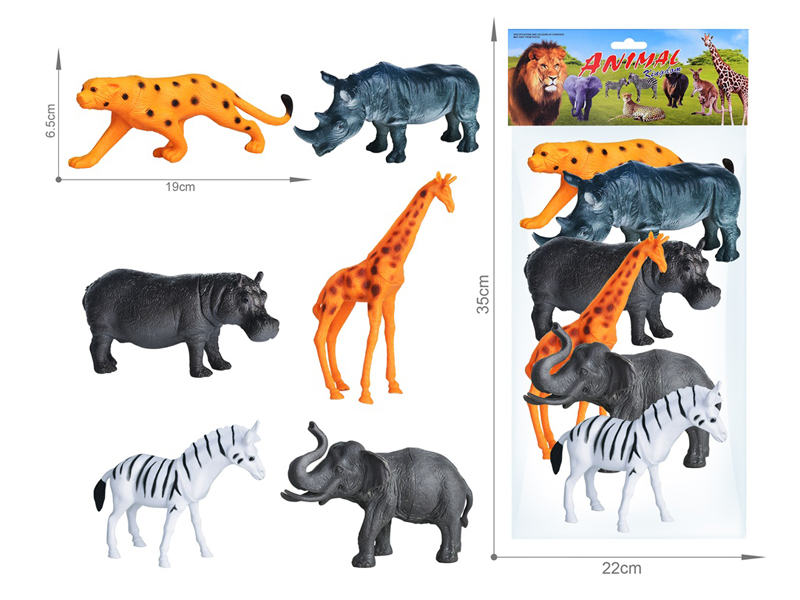 6PCS Wildlife Toy Set