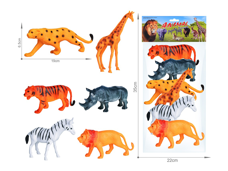 6PCS Wildlife Toy Set