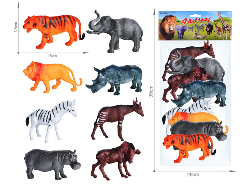 8PCS Wildlife Toy Set