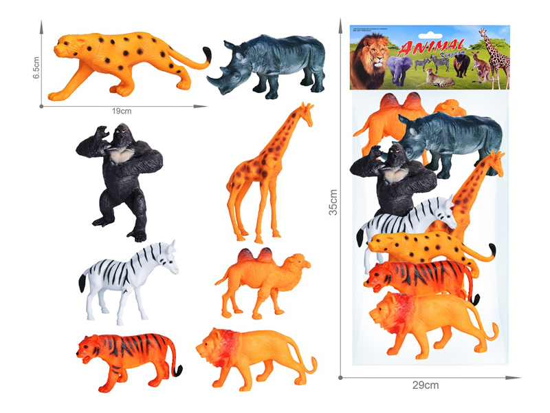 8PCS Wildlife Toy Set