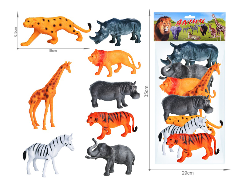 8PCS Wildlife Toy Set