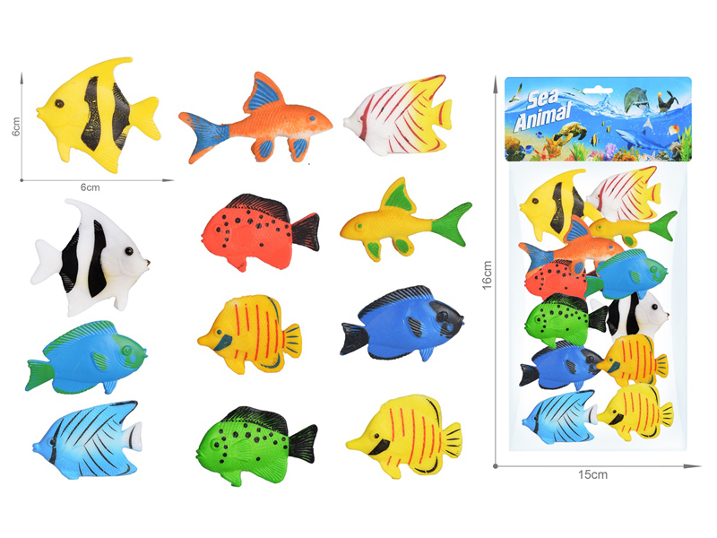 Marine Animal Toy Set 12PCS