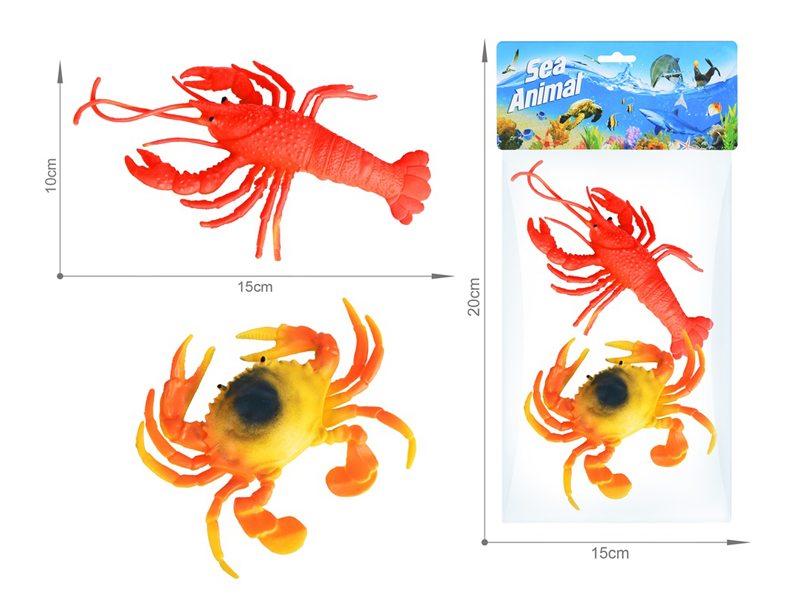 Marine Animal Toy Set 2PCS