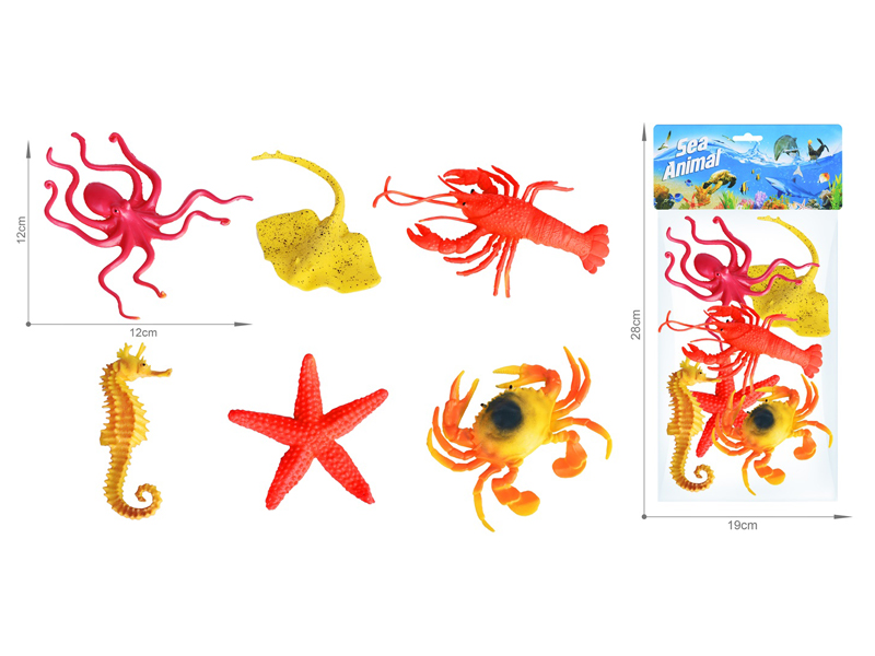 Marine Animal Toy Set 6PCS