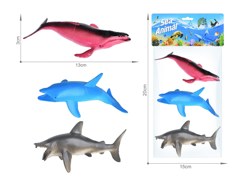 Marine Animal Toy Set 3PCS