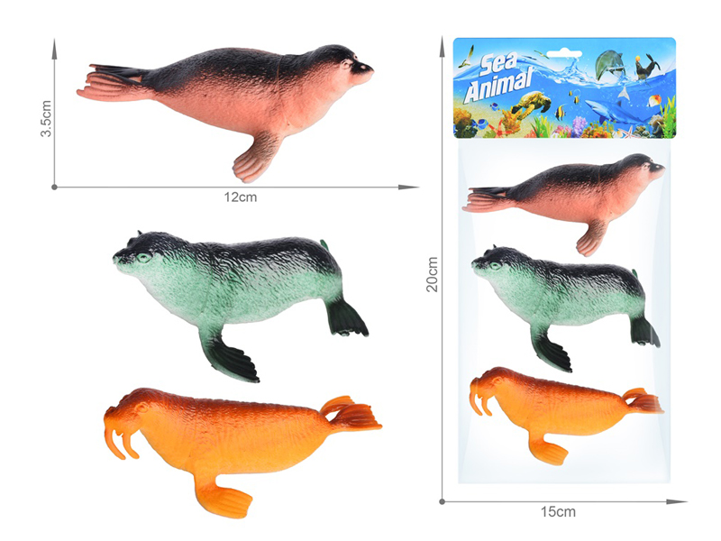 Marine Animal Toy Set 3PCS