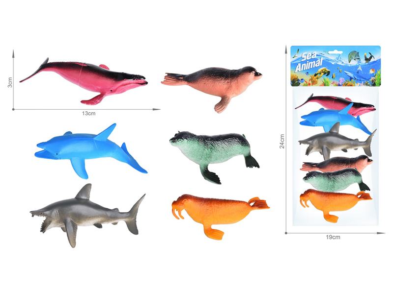 Marine Animal Toy Set 6PCS