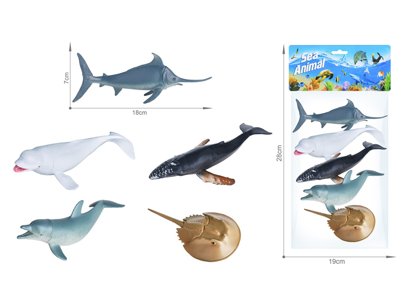 Marine Animal Toy Set 5PCS